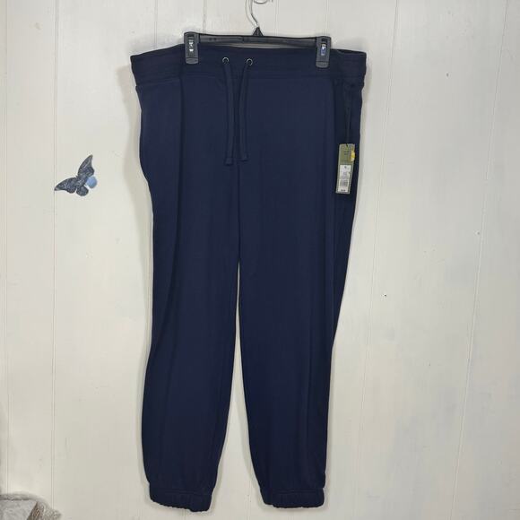 Goodfellow Mens Joggers Size XL Blue Ultra Soft Fleece Lined Drawstring Pockets - Picture 1 of 14